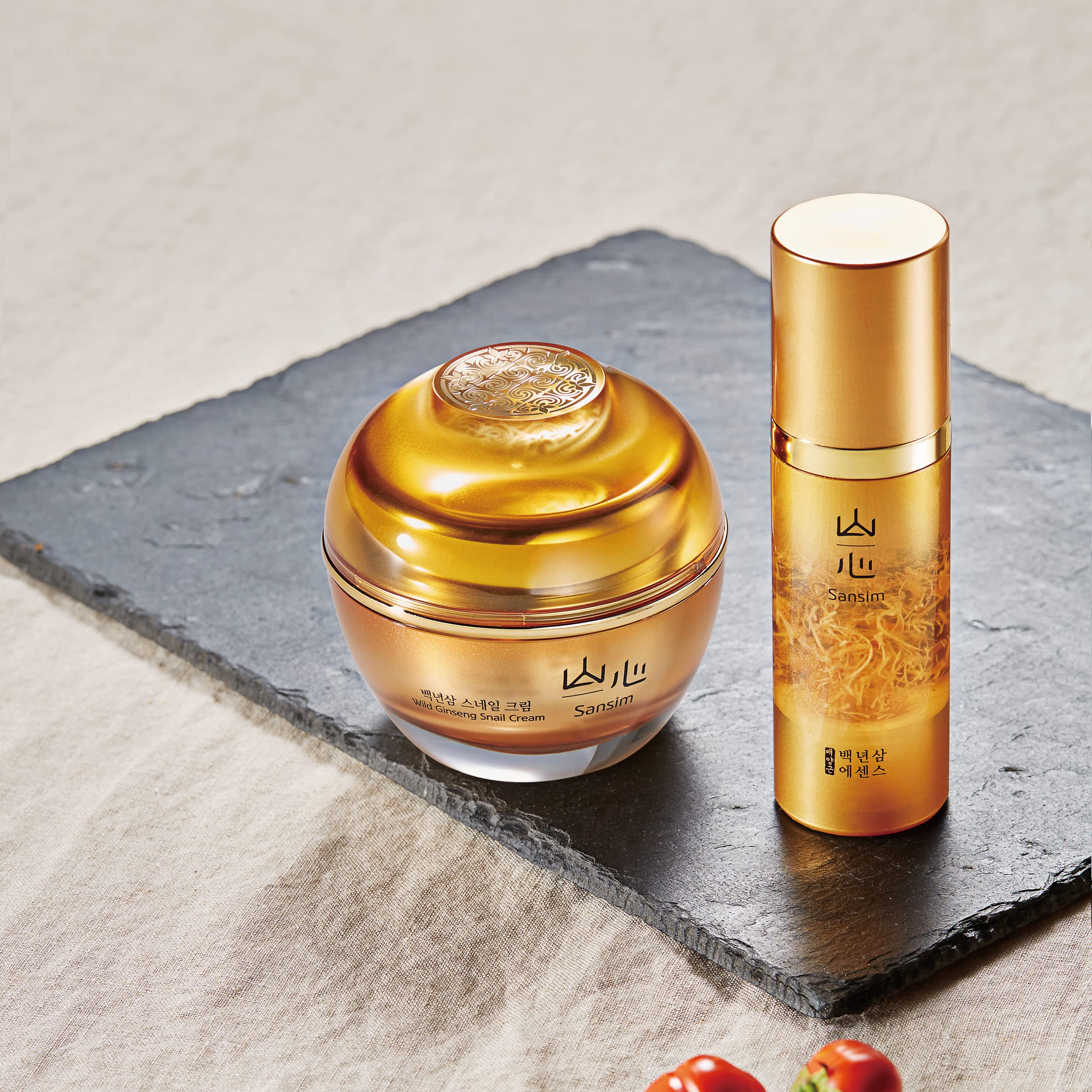 Amazon.com: Sansim Wild Ginseng Snail Cream Set EGF Anti-aging for